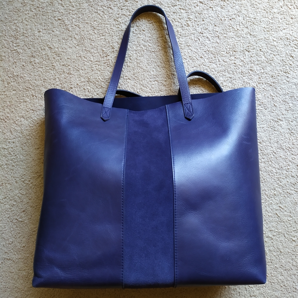 Madewell Suede Stripe Transport Leather Tote
NWT - Picture 4 of 9